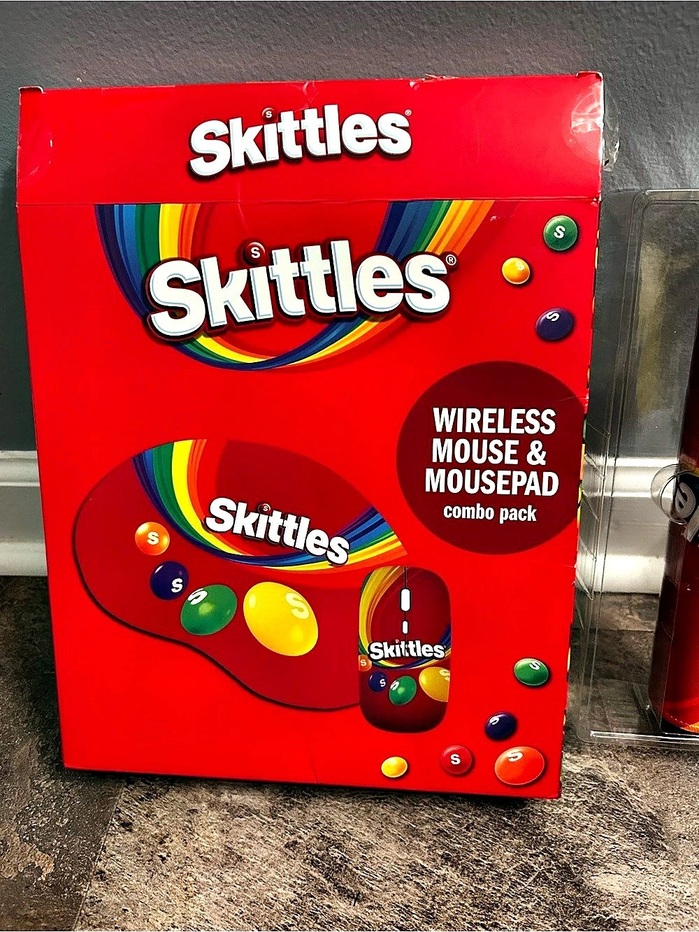 Skittles Wireless Mouse & Mousepad Combo Pack Red Wireless Mouse & Mousepad